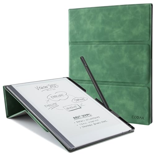 Image of CoBak Case for Remarkable 2 -with Pen Holder and Multi-Angle Foldable Stand Feature -Perfect Choice of Remarkable 2 Case with Pen Holder for The Remarkable 2 Paper Tablet (2020 Released) ***Emerald