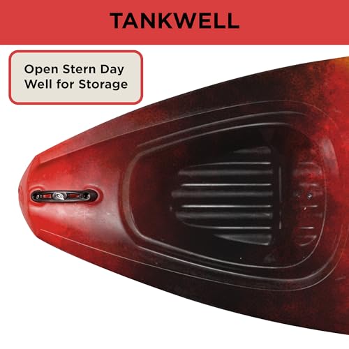 Old Town Vapor 10 Solo Sit-Inside Recreational Paddle Kayak, 10 ft, Horizon