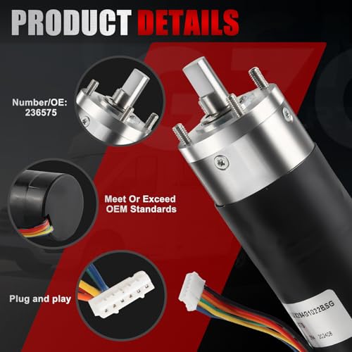 Image of RV in-Wall Slide-Out Motor 236575 Compatible with Lippert Schwintek in-Wall Slide System, IG-42 10mm Motor Assembly 300:1 High Torque Gear Ratio,12V | Slide Motor for Travel Trailer and Camper