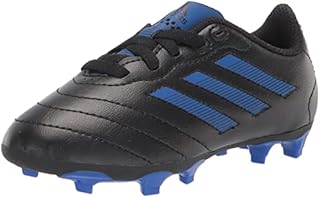 adidas Goletto VIII Firm Ground Soccer Shoe, Core Black/Royal Blue/Core Black, 4.5 US Unisex Big Kid
