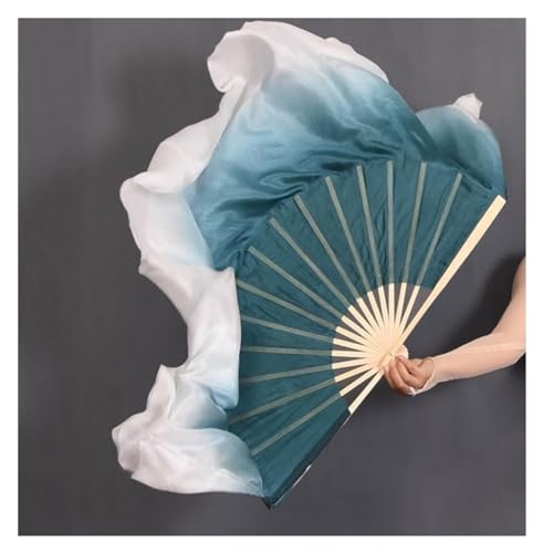 Voile de soie pour éventails danse orientale rouge sur scène