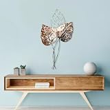 Handmade Decorative Metal Wall Accessory, 45 x 85 cm | 100% Metal (1.5 mm) | Unique Brown & Black Design, Perfect for Home Decor | Wall-Mountable