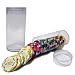 Lot of 10 Brybelly Clear Plastic Poker Chip Tubes - Each Holds 25 Standard Poker Chips