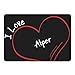 Produktbild Multifanshop Mousepad Modern I Love Alper schwarz
