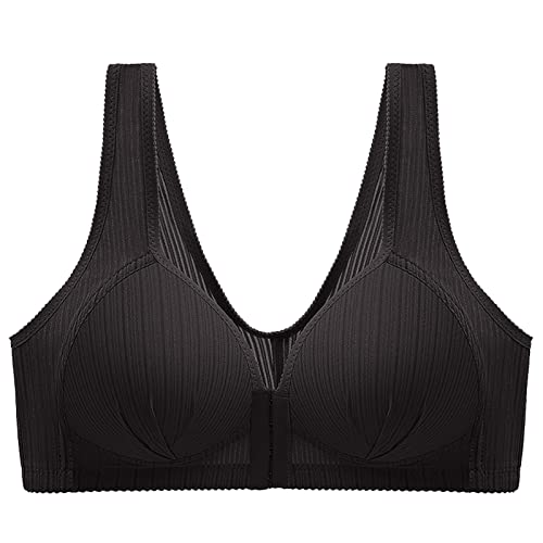 Sujetador deportivo de compresión OBASDFD con botón frontal negro talla 10