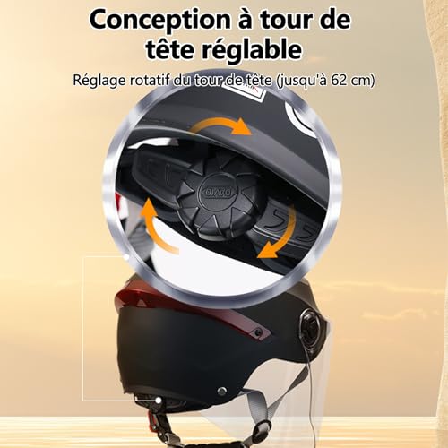 Casque ouvert classique ajustable pour éliminer la chaleur et la pression