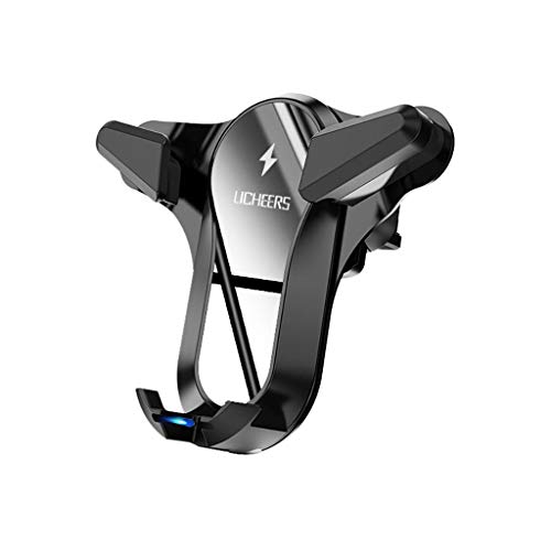 Rape Flower 3-in-1 Wireless Car Charger 10W Quick Charge Metal Bracket Wireless Charging (Black)