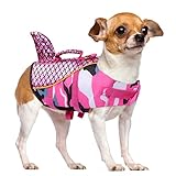 CITÉTOILE Chaleco salvavidas para perros con mango y reflectante, chaleco salvavidas para perros pequeños, medianos y grandes