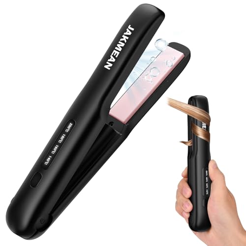 コードレスヘアアイロン 2WAY 18mmプレート ストレートカール対応 4段階温度調整 200℃まで対応（140℃〜200℃） 30秒急速加熱 20分自動オフ機能 誤作動防止ロック TypeC充電式 小型軽量 携帯便利 家庭用 出張 通勤 旅行用