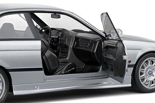 BMW E36 M3 Coupé Silver Solido 1:18 maqueta de coleccionista en plata 7