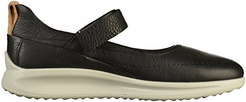 Ecco Women's Aquet Mary Jane Flat, Black, 5-5.5 #TOP2
