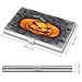 VstaDank Halloween Pumpkin Business Card Holder Fashion Aluminum Alloy Flip Cover Credit Card Holder High End Professional Name Cards Case Exquisite Pocket Metal Cards Holder for Work