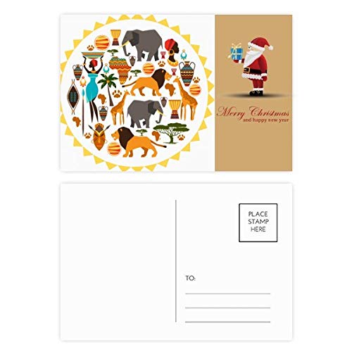 Cartes postales Afrique premium collection de Noël africain illustrée