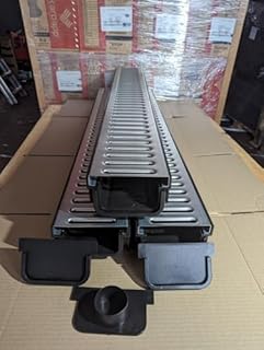 Aston Drainage Channel Driveway & Patios 3mtr Galvanised Steel Grating + Free Accessories (3 Legnth Drainage Channel)