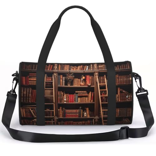 Sac à dos de sport léger et confortable avec motif bibliothèque