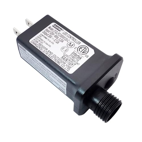 30V 0.12A LED Controller with 8 Modes, JT-EL/FC300V0120-C Class 2 Power Supply Multifunctional Transformer, Low Voltage Transformer US Plug for LED Light (30v 0.12a) - Thumbnail 2