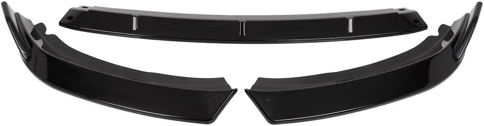 ECCPP Front Bumper Lip PP fit for 2019-2021 for Volkswagen Jetta Front Lip Spoiler Glossy Black Front Lip Body Kit