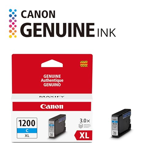 Canon PGI-1200XL Genuine Cyan Ink Tank, Compatible with MB2120, MB2720, B2020, and MB2320 (Optional) Printers - image 2