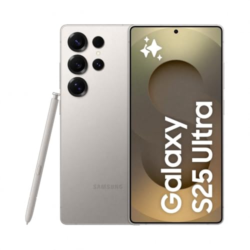 Samsung Galaxy S25 Ultra AI Smartphone, Galaxy AI, 12GB Memory, 256GB Storage, 200MP Camera, S Pen Included, Titanium Grey, 3 Year Manufacturer Extended Warranty (UK Version)