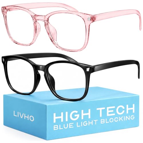 Image of livho High Tech Blue Light Glasses - Advanced Blue Light Blocking Computer Glasses - Screen Fatigue & UV Protection