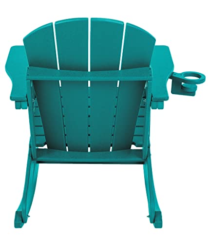 Naocca Adirondack Rocking Chair, Large, Blue #TOP2