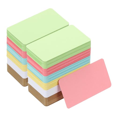 Cartes de visite vierges 600pcs en papier artisanal robuste et multicolore