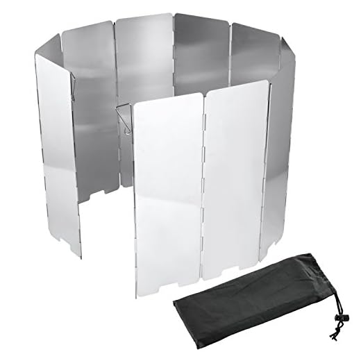 Diealles 10 Placas Parabrisas Plegables al Aire Libre Cocina Parabrisas para Acampar y Caminar