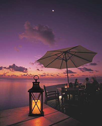 Yakii 14" Decorative Candle Lantern Led Flameless Candle Timer, Plastic Led Candle & Holder, Indoor & Outdoor Hanging Lights,Christmas Day Decoration (Antique Copper Brushed) #TOP3