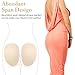 KALLORY 2pairs Padded Butt Lifter Inserts for Women Breathable Hip Reusable Chinlon Butt Pads for Fake Buttock