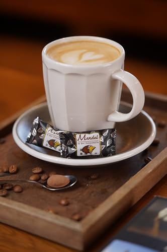 Hellma Mandel in der Kakaohülle - 380 Stk. schokoliert, einzeln - je 2,4 g - Vorrats-Box - für Café und Gastronomie