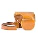 MegaGear "Ever Ready" Protective Leather Camera Case, Bag for Canon PowerShot G3 X, G3X Digital Camera (Light Brown)