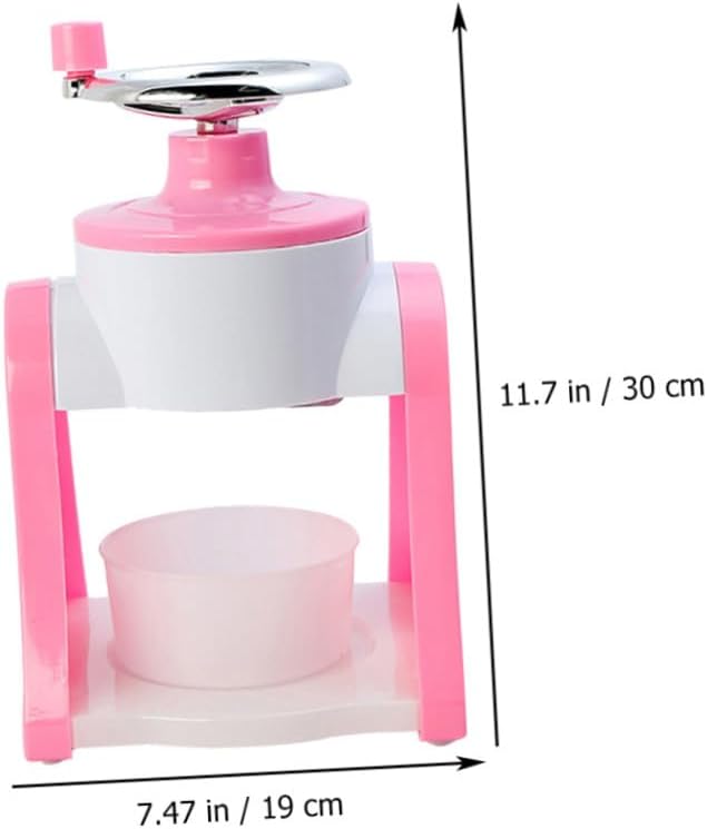 Manual Ice Crusher Portable Hand Operated Ice Shaver for Home Use Simple Design