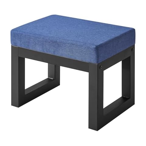 IBUYKE Ottomane 16” Bleu Cover