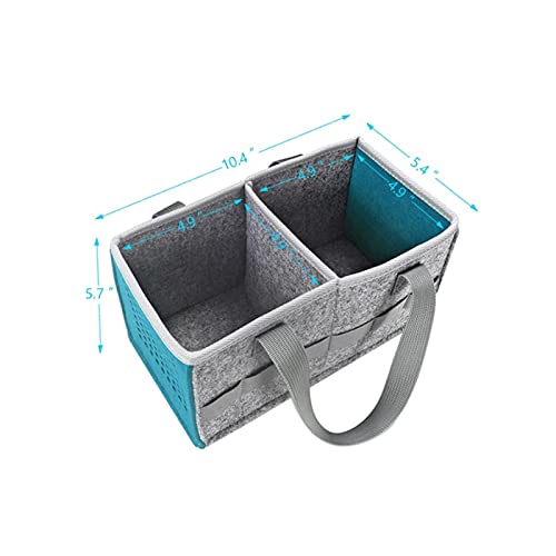 Portable Hand Bag For Toniebox Starter Set, Compatible With Toniebox Audio Player Starter Set Tonies Figures,Felt Cloth Storage Bag For Tonies Starter&Accessories Picnic Party Travel Bag(Blue) #TOP6