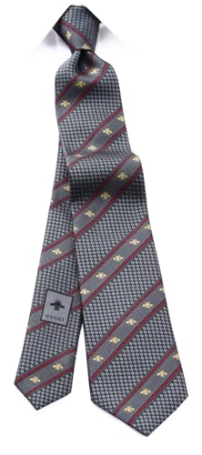 [グッチ] ネクタイ グレー ストライプ 総柄 GUJ-844 [並行輸入品]