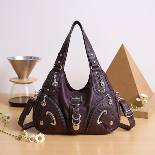 Image of Angelkiss Hobo Purses and handbags for Women Satchel Handbag Women Purses Large Daily Shoulder Bags