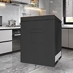Socobeta Chest Freezer Cover Protective Waterproof Zippered Oxford Cloth for 5.0 Cubic Feet Deep Freezer, Outdoor Indoor Refrigerator Dust Cover for Home Use