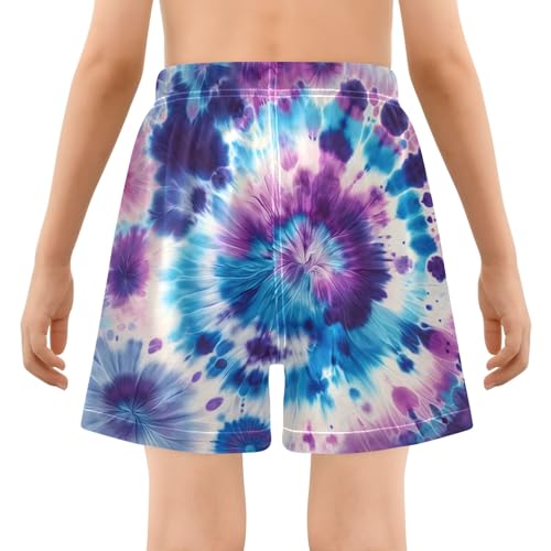 Toddler Boys Swimwear Swim Trunks with Compression Liner 4T Bacterial Colony Abstract3