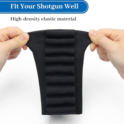 Coolrunner 9 Round Rifle Buttstock Shell for .270, .30-30, .30-06, .45, 0.30in to 0.50in Ammo Shotgun Holder for Hunting (Black)