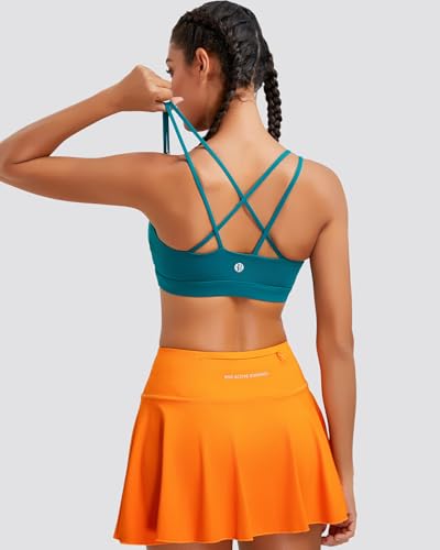 Image of RUNNING GIRL Sports Bras for Women High Support,Criss-Cross Back Strappy Bra Moulded Cup High Impact Workout Crop Tops