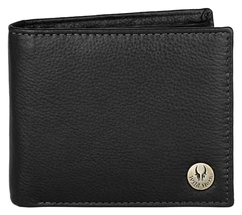 Image of WildHorn Gift Hamper for Men I RFID Protected Leather Wallet & Belt Combo Gift Set I Gift for Friend, Boyfriend,Husband,Father, Son Etc (Carob Brown & Black)