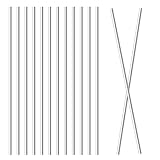 Sissatthai 1mm x 300mm 304 Stainless Steel Rod 12Pcs 1mm Rod, Metal Rods for Crafts Round Solid Shaft Rods Lathe Bar Stock for DIY Car