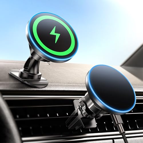BHHB for iPhone 17 Magsafe Car Mount Charger, [2026 New] 15W 2in1…