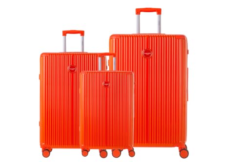 Murano Set DE 3 VALISES RIGIDES Rio (Tailles S,M,L) Orange