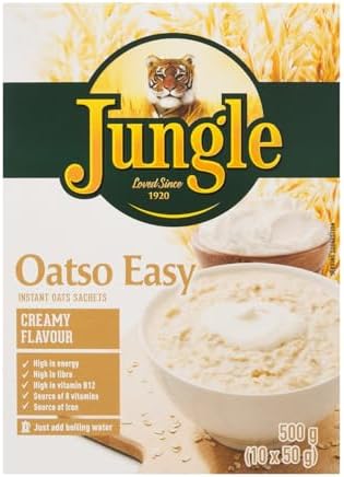 Jungle Oatso Easy Creamy Flavour Smooth And Creamy Instant Oats 500g