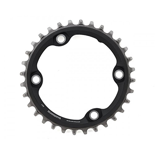 SHIMANO Unisex Erwachsene Kettenblatt-2092895930 Kettenblatt, Schwarz, 4x96 mm EU – Ansicht 2