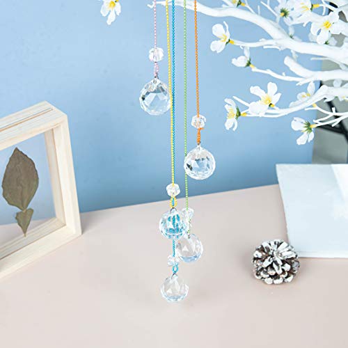 Captador de sol de cristais para pendurar WEISIPU – Ornamento de cristal arco-íris bola de cristal P