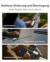 Lexar D70E 1TB Dual Drive Externe SSD,bis zu 2000 MB/s Lesen, 1800 MB/s Schreiben, Kabellose, Tragbare SSD für USB-Typ-C-/Typ-A-Geräte, Kompatibel mit iPhone 17 – Ansicht 5