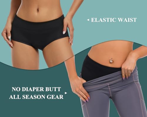 Hyeek Fahrradhose Damen Gepolstert, Atmungsaktive Radunterhose - Schnell Trocknende Radlerhose Damen Elastische Fahrradunterhose Radler Unterwäsche Fahrradslip 3D Gepolstert