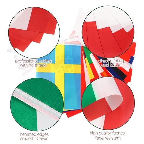 2026 Football World Cup Bunting Flag – 16 Teams Pennant Flag Set – Soccer Sports Bar, Home, Garden, Party Decorations – Football Fan Merchandise 14x21cm-1Pack - Image 2